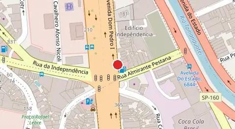 Mapa da localização