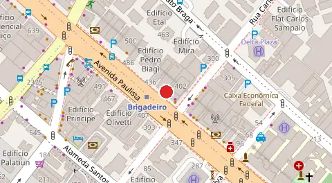 Mapa da localização