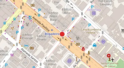Mapa da localização