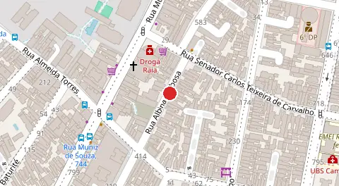 Mapa da localização