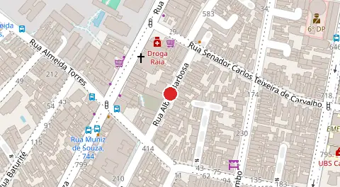 Mapa da localização
