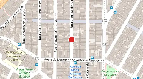 Mapa da localização