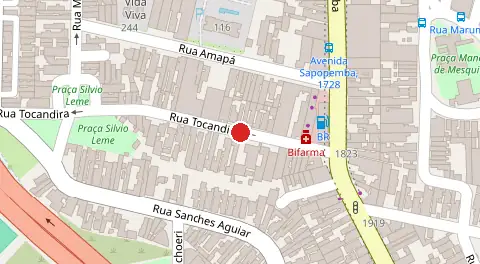 Mapa da localização