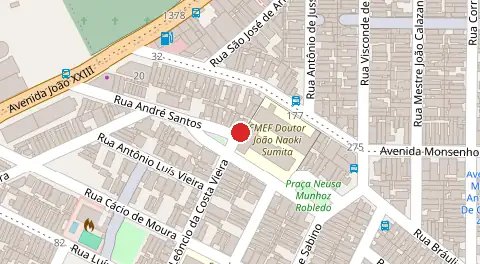 Mapa da localização