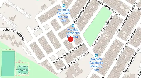 Mapa da localização