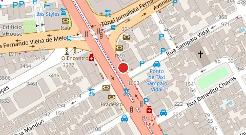 Mapa da localização