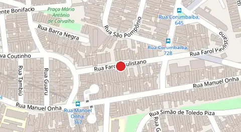 Mapa da localização