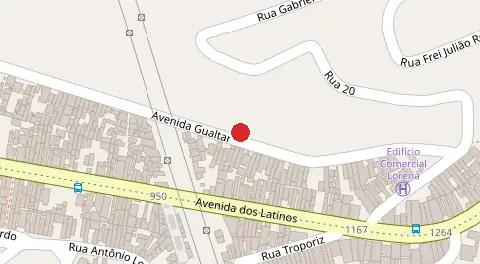 Mapa da localização