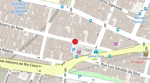 Mapa da localização