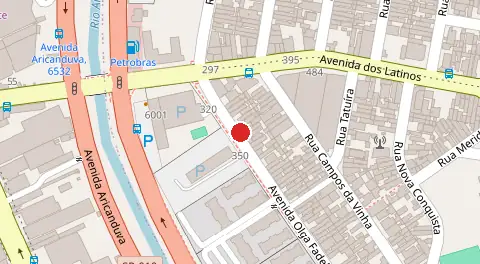 Mapa da localização