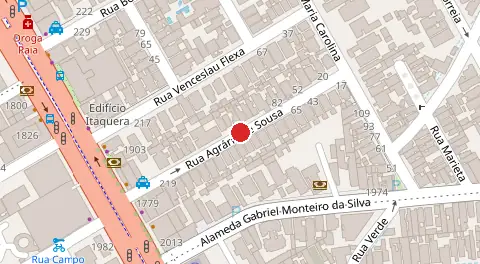 Mapa da localização
