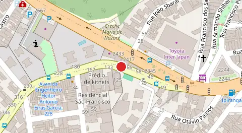 Mapa da localização