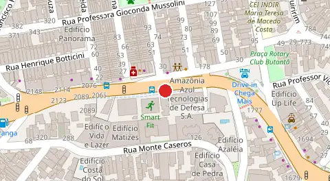 Mapa da localização