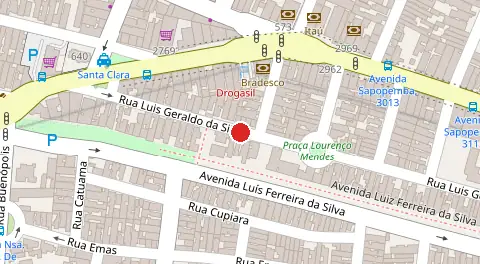 Mapa da localização