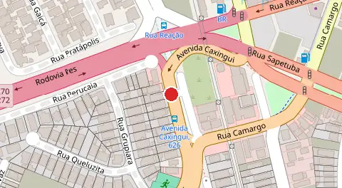 Mapa da localização