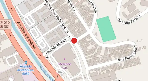 Mapa da localização