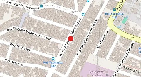 Mapa da localização