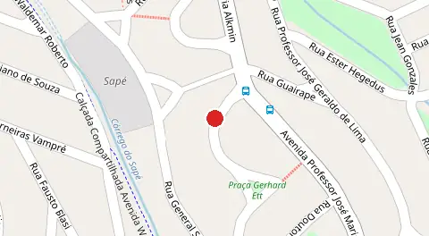 Mapa da localização