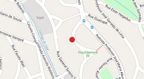 Mapa da localização