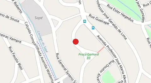 Mapa da localização