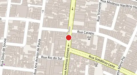 Mapa da localização