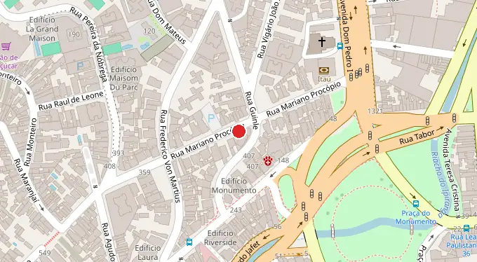 Mapa da localização