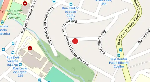 Mapa da localização