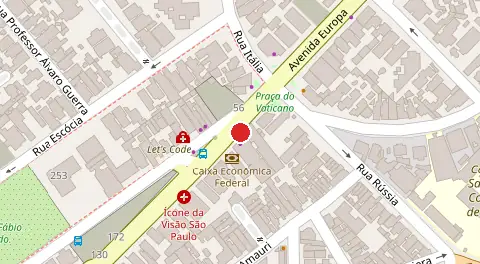 Mapa da localização
