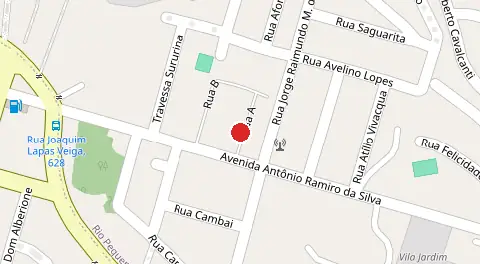 Mapa da localização