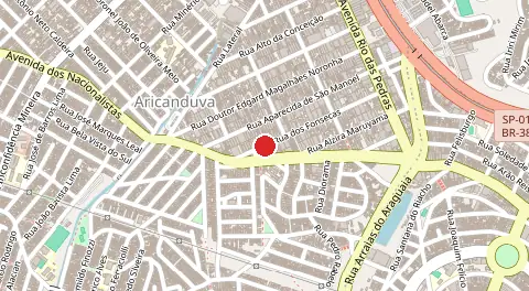 Mapa de Vila Nova Iorque