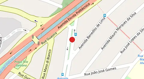Mapa da localização