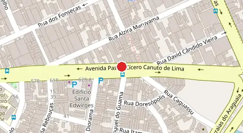 Mapa da localização