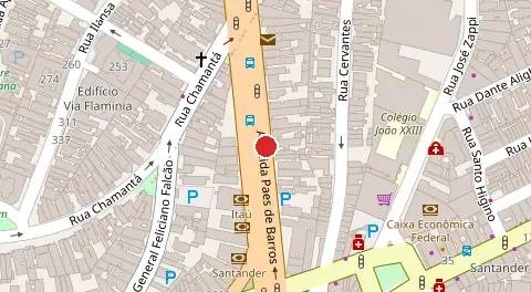 Mapa da localização