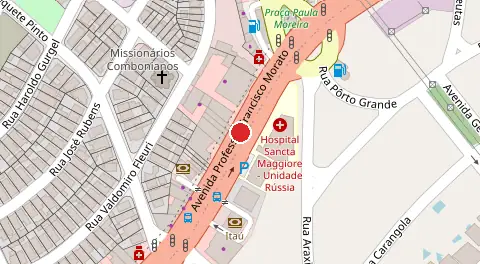 Mapa da localização