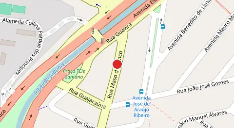 Mapa da localização