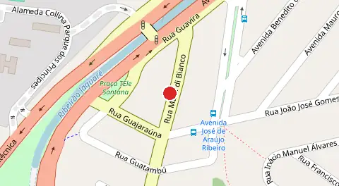 Mapa da localização