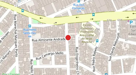 Mapa da localização