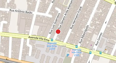 Mapa da localização