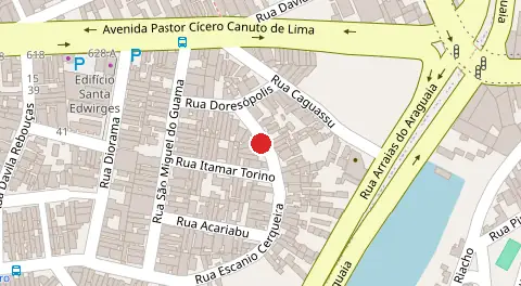 Mapa da localização