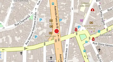 Mapa da localização