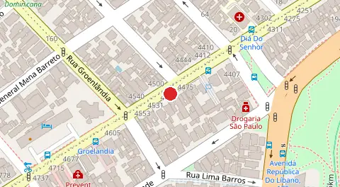 Mapa da localização