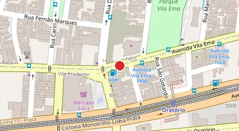 Mapa da localização