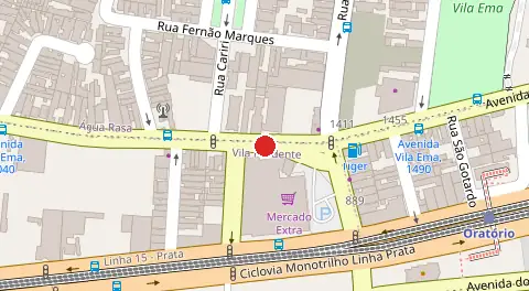 Mapa da localização