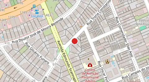 Mapa da localização