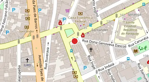 Mapa da localização