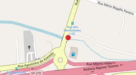 Mapa da localização