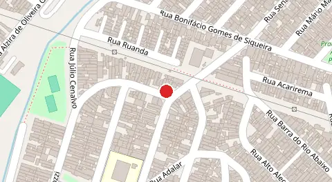 Mapa da localização
