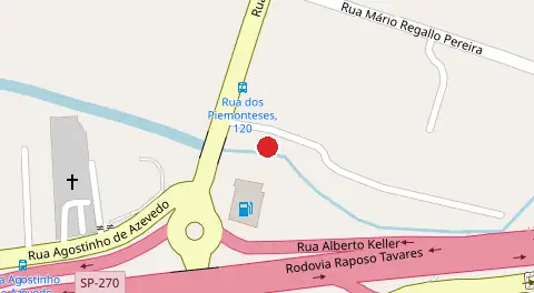 Mapa da localização