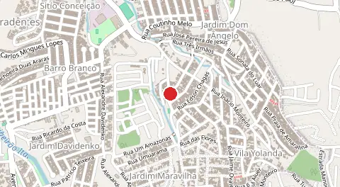 Mapa de Rua Paulo Afonso