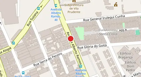 Mapa da localização